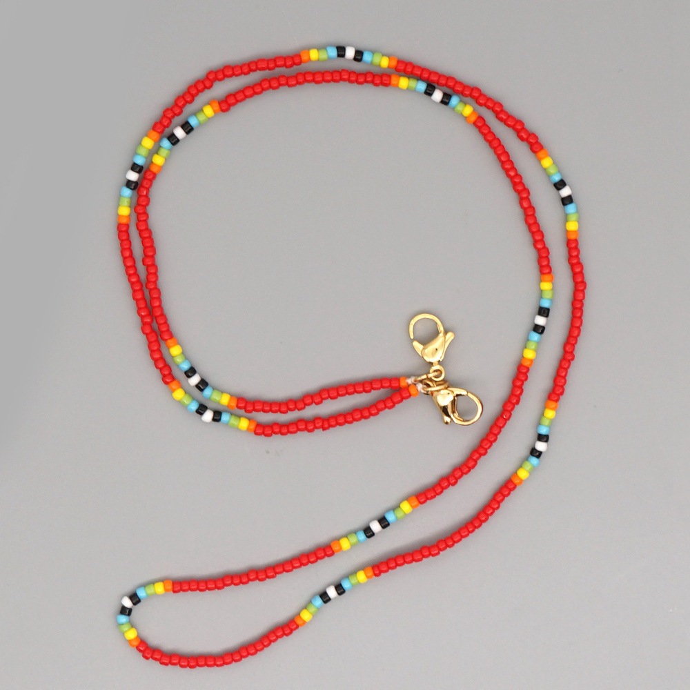 Anti-skid Glasses Chain Colorful Beaded Necklace display picture 1