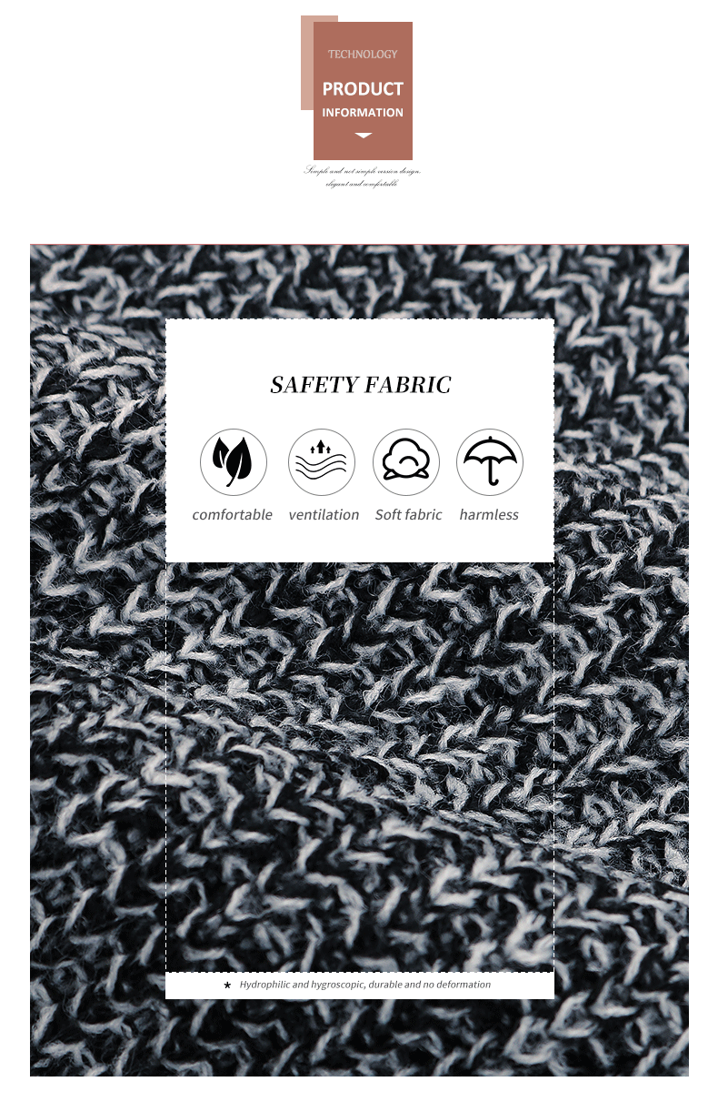 Einfarbiger, langärmeliger Rundhalspullover mit Rissen im Waldstil_voghion.com