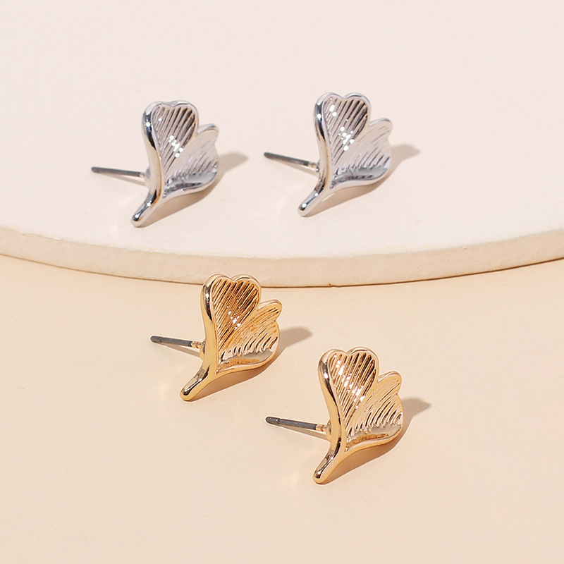 3g Weight Earrings, Ear Studs Classification Wedding, Travel Occasion Women'S Gender INS Style, Vintage Style Style Gold, Silver Color Fashion Irregular Fishtail Earrings 1