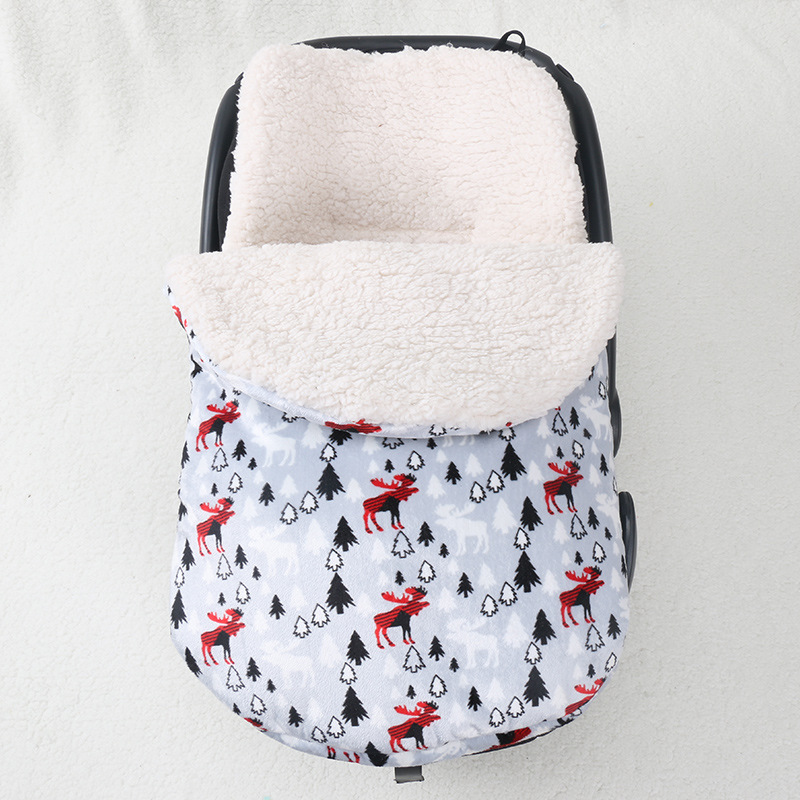 新生婴幼儿推车睡袋汽车安全座椅睡袋包被提篮襁褓加厚防护