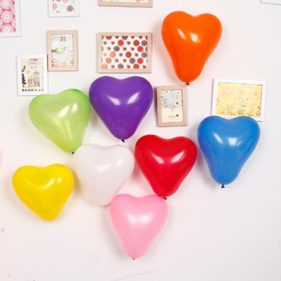 愛心氣球2.2克 求婚生日婚房裝飾商場活動慶典布置心形乳膠氣球