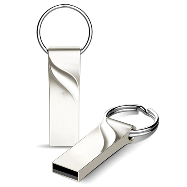 USB flash drive high-speed, 8–128 GB (selectable), metal keyring, customizable logo