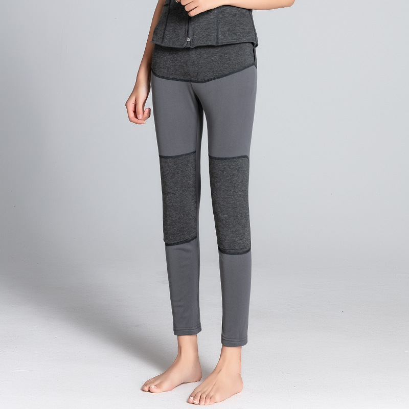 Quần legging nữ lót lông cừu cạp cao giữ ấm mùa đông — Nam lót nhung (YF20811)