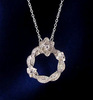 Three dimensional necklace, European style, silver 925 sample