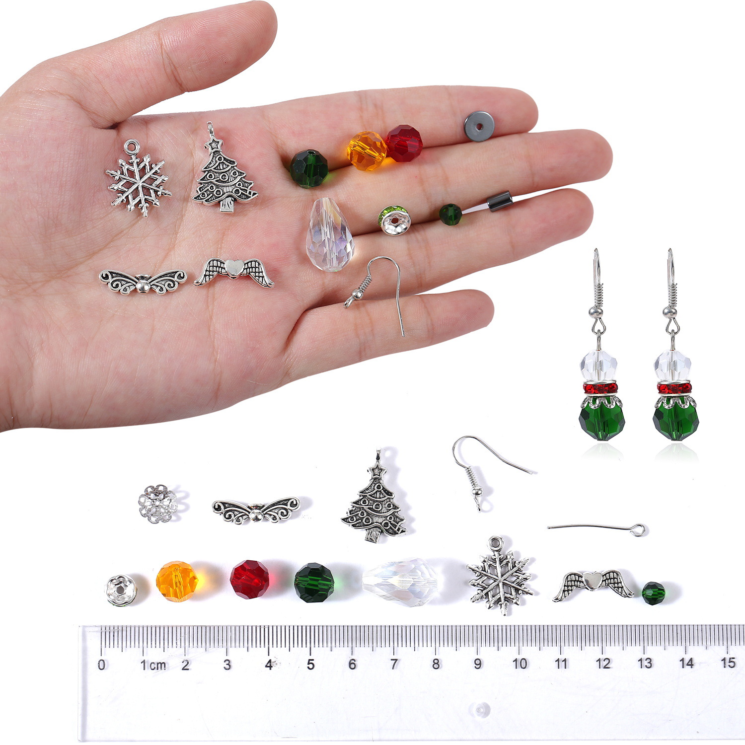 1 Set Alloy Geometric Star Heart Shape Beads Hook Earring Findings Earring Findings display picture 22