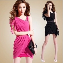 夏新款连衣裙纯色新款夜店性感时尚女装修身抹胸显瘦吊带雪纺短裙