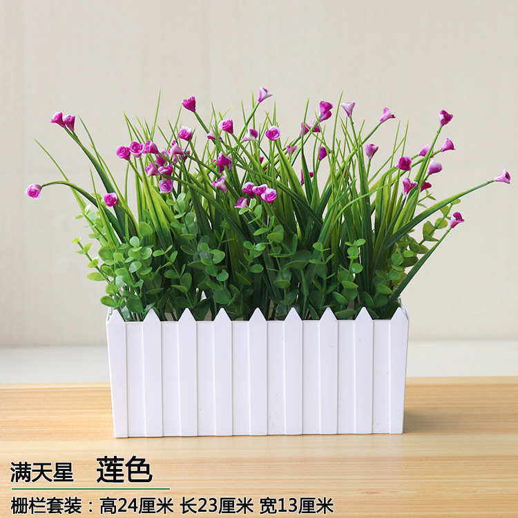 울타리 별이 빛나는 로터스 색상]