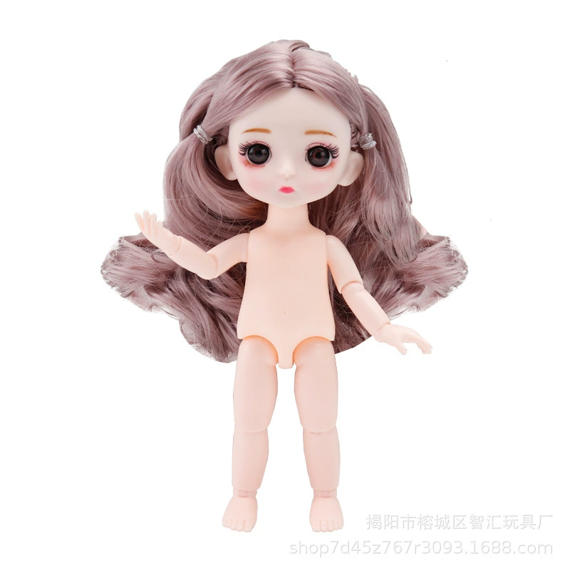 Кукла BJD 17 см тело без одежды 13 шарниров 3D-глаза белая кожа