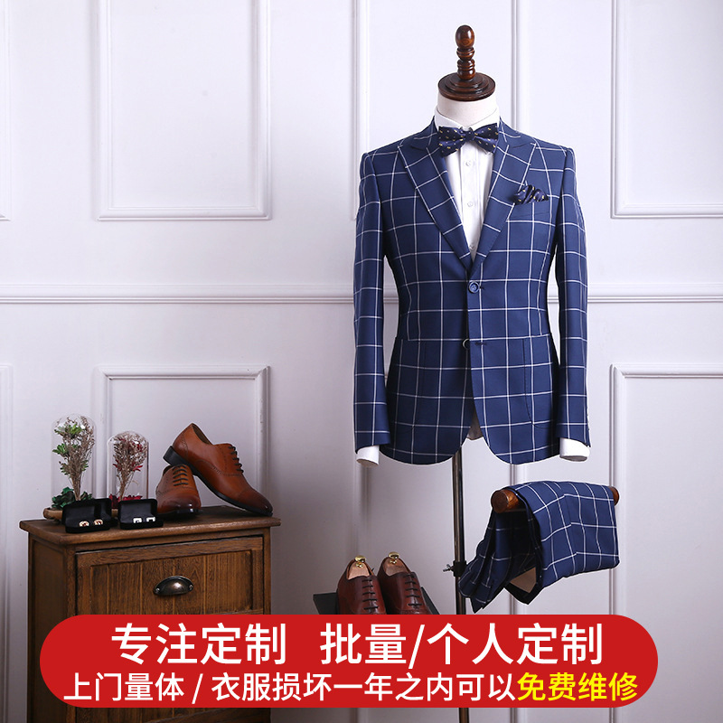 佳仕特婚礼结婚新郎男士修身礼服时尚商务正装羊毛西服休闲实体店