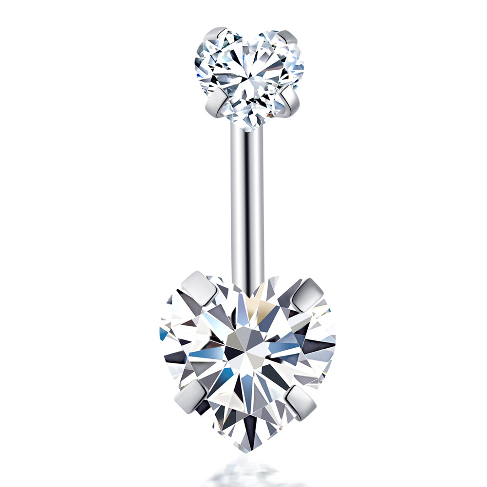 Hot Selling Diamond Ball Belly Button Ring Umbilical Piercing Jewelry 316L Surgical Steel Fashion Body Jewelry detail image 11