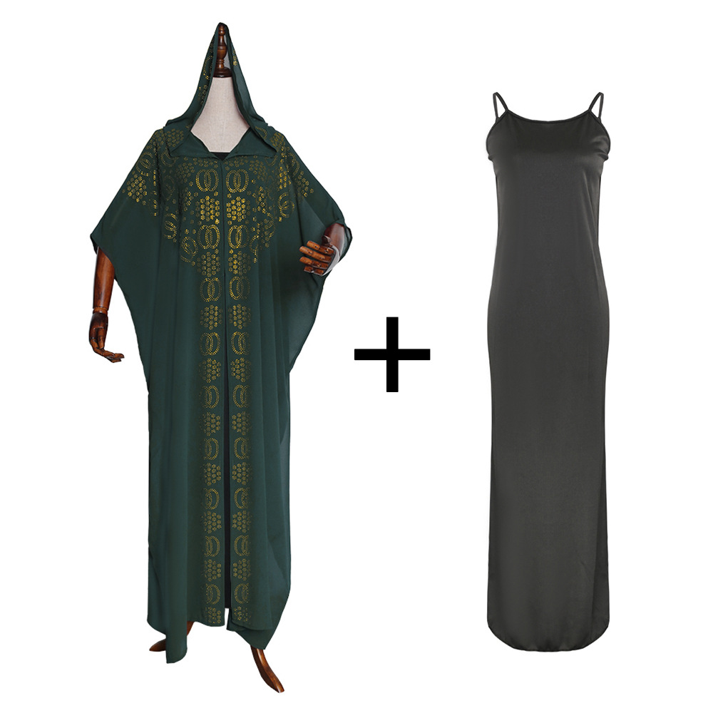 Vêtements pour femmes nouvelle cape perle chaude diamant manches chauve-souris robe_voghion.com
