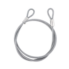 供应镀锌黑色3MM4MM包塑钢丝绳5MM透明不锈钢钢丝绳
