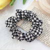 Korean version of the grid BM Pig Large -intestine Hair Night Market wholesale hair rope Simple back of the head jewelry