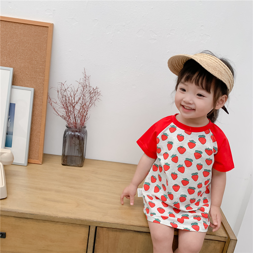 Strawberry T-Shirt Dress Image 2