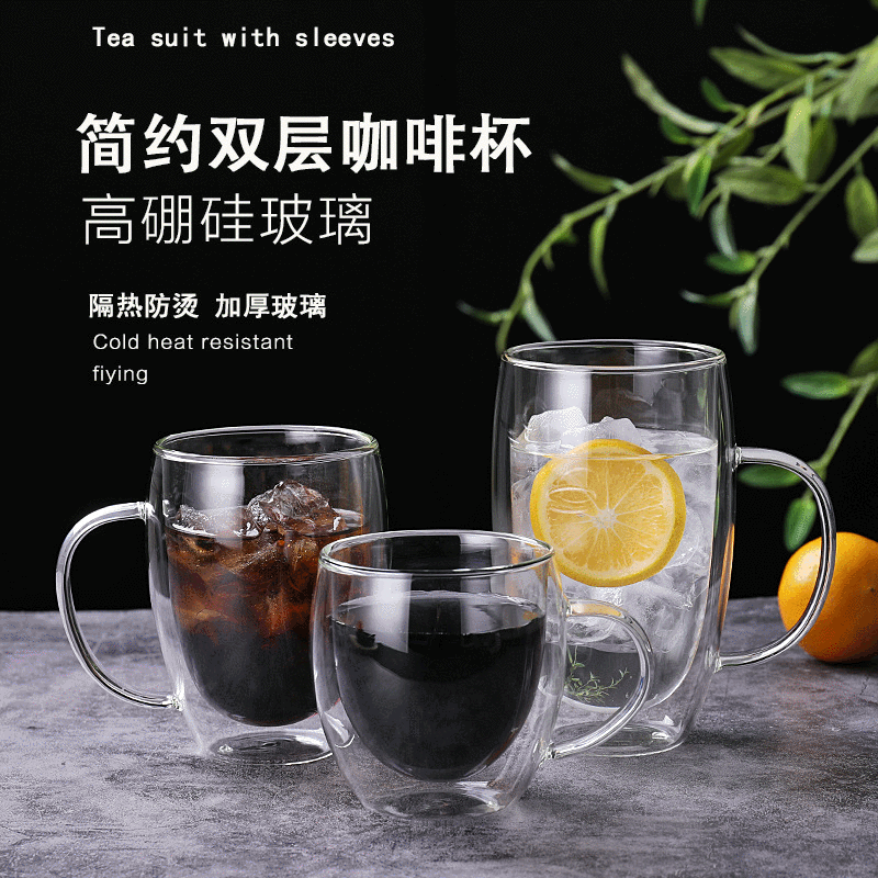 Transparent double-layer handle