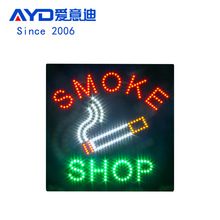 羳LED ֹ̱ʶ LED Smoke Shop Open Sign  40x40cm
