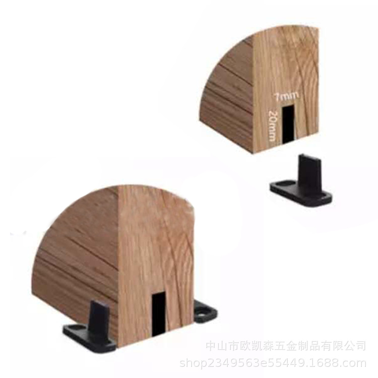 Puerta de granero colgando carril accesorios de hardware nuevo swing tapón no ranurado guía de tierra