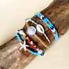 Ethnic woven bead bracelet from pearl handmade for leisure, set, suitable for import, ethnic style, boho style