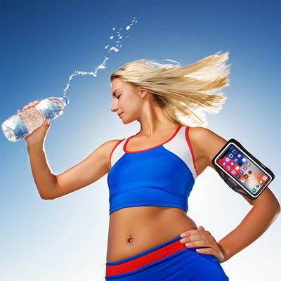 現貨批發手機臂帶戶外健身跑步運動隔屏指紋解鎖電壓款手臂包現貨