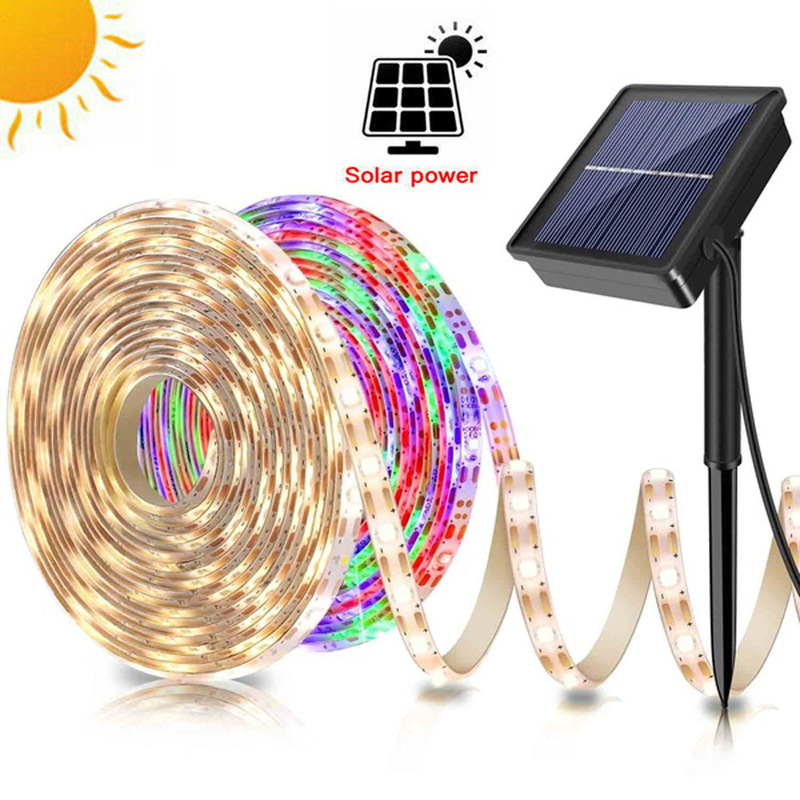 LED solar light bar outdoor garden light strip led2835 flexible 5 m 150LED holiday decorative landscape light