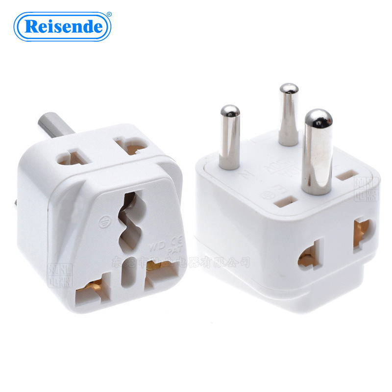 小南非10A圆脚插头转多功能万能转换插头插座中东多功能转换插座