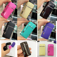 Factory-direct, ultra-thin, multi-color metal inflatable windproof lighter—customizable logo engraving for cross-border advertising gifts