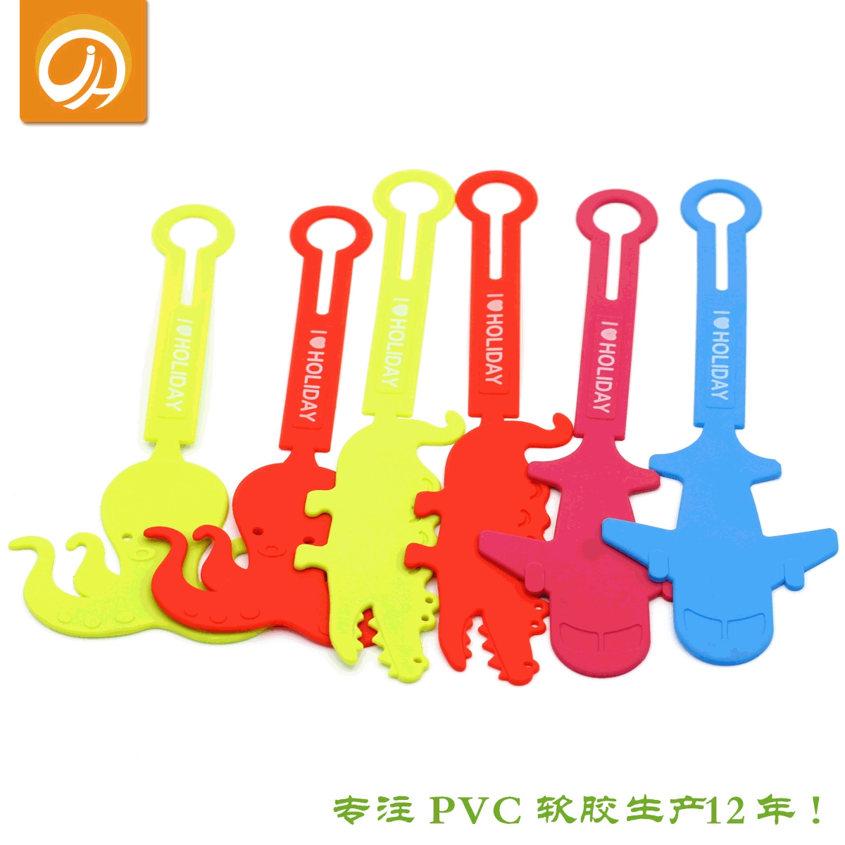 Геометрический самолёт PVC из мягкой резины, наклейка для багажа мультфильм силиконовый чемодан 3D