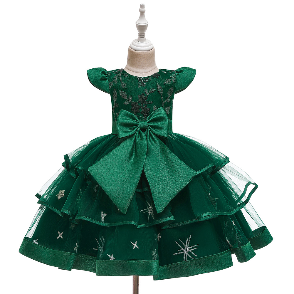 Grenz Überschreiten Des Neues Kinder Kleid Mädchen Laufsteg Kleid Kleid Blumen Mädchen Hochzeits Kleid Tutu Kleid Kleid Kinder display picture 17