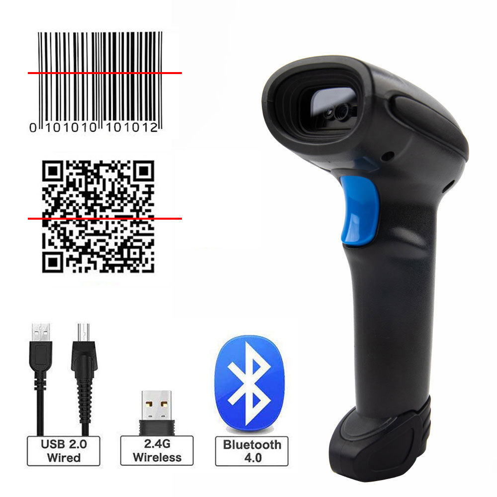 express Barcode Scan code reader Wireless Barcode Scanner Bluetooth Scanner Two-dimensional bar code Scanning gun