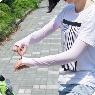 Летние шелковые нарукавники, уличный спортивный защитный рукав подходит для мужчин и женщин для велоспорта, защита от солнца, в корейском стиле, оптовые продажи