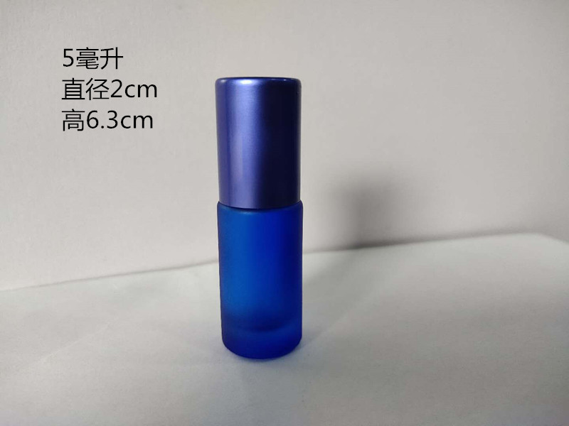 Doterui 10ml botella de bola de rodillo esmerilado colorido botella de cuentas botella de aceite esencial de vidrio botella de aceite de labios botella vacía entrega de fábrica