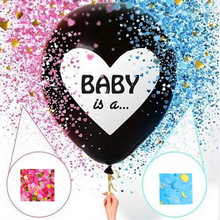 36寸性別揭示氣球組合 亞馬遜BABY套裝 寶寶男孩女孩派對布置跨境