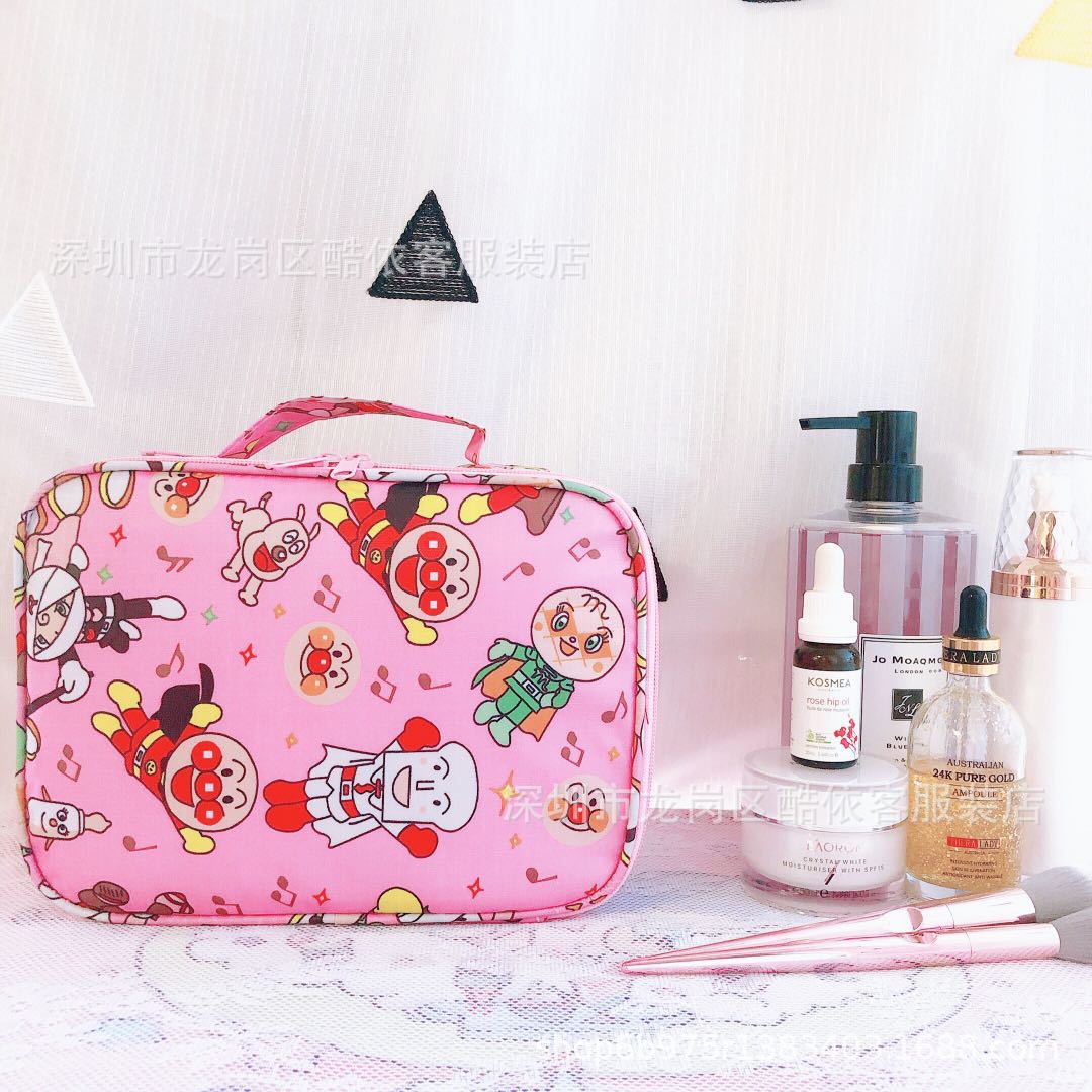 Cartoon capacious waterproof cosmetic bag