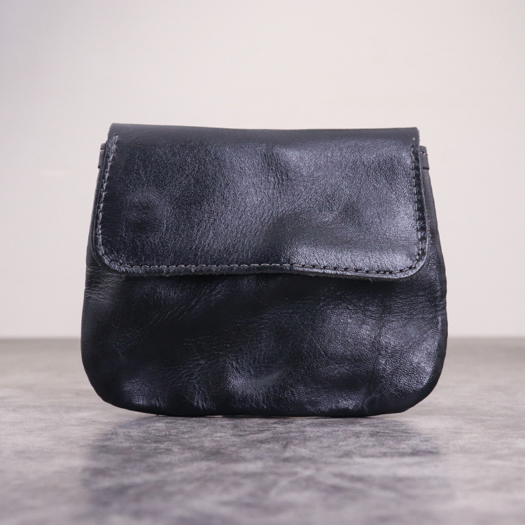 New Plant Tanned Leather Zero Wallet for Women's Minimalist Cover Style Large Capacity Card Storage Used Wrinkle Bag_voghion.com