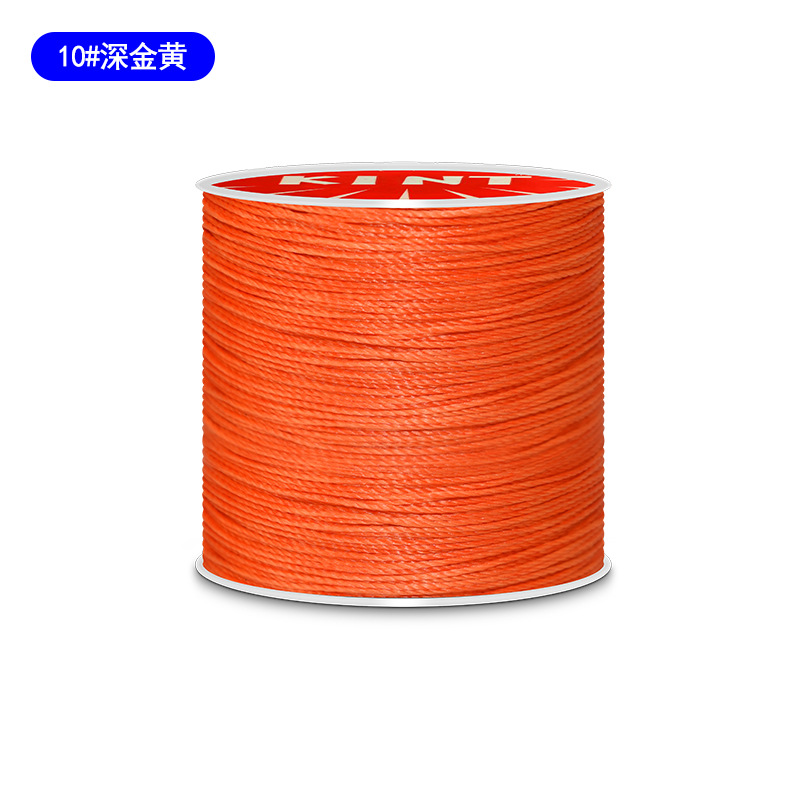 Cuerda de algodón KNT cuerda de poliéster cuerda trenzada de color hilo de cera de cuero DIY cuero hecho a mano redondo hilo de cera pulsera cuerda de cabeza