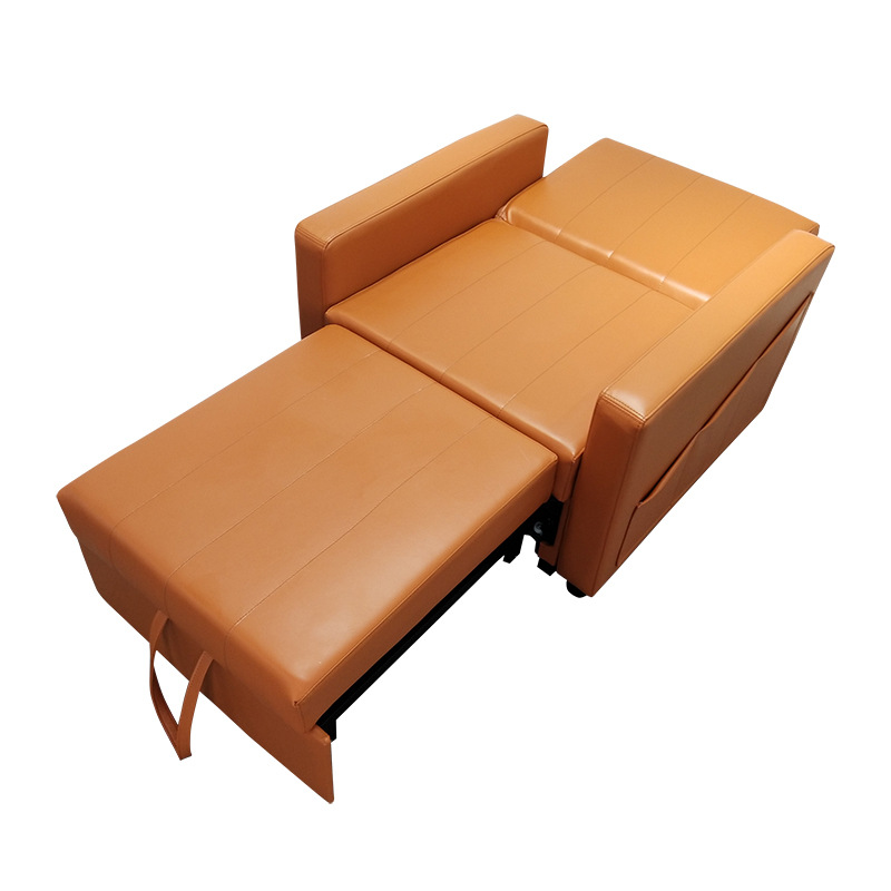 Sofá cama individual plegable dormitorio estudio oficina cama invisible sofá de cuero ahorrar espacio