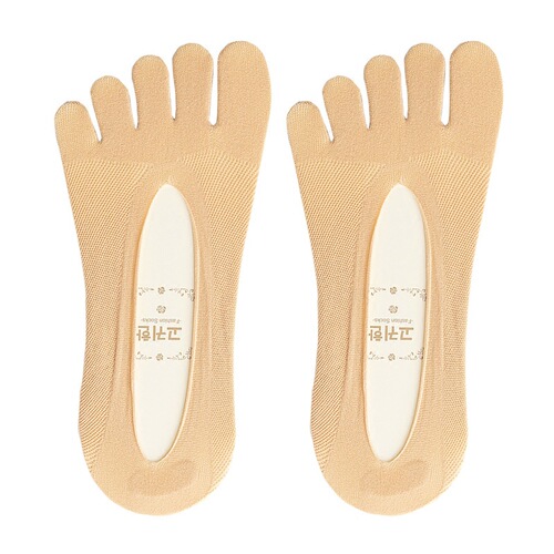 Shallow mouth invisible mesh toe socks for women, silicone split toe socks, summer toe socks, breathable and sweat-absorbent