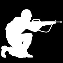 欧美gun野外军事爱好者M16枪械E族反光车贴图汽车贴纸个性创意
