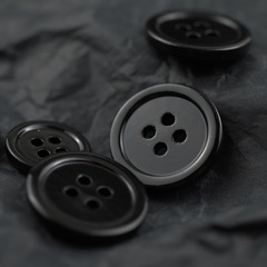 Spray-paint glossy black pearl mother-of-pearl shirt shell buttons open jacket shell suit sweater open jacket shell buttons