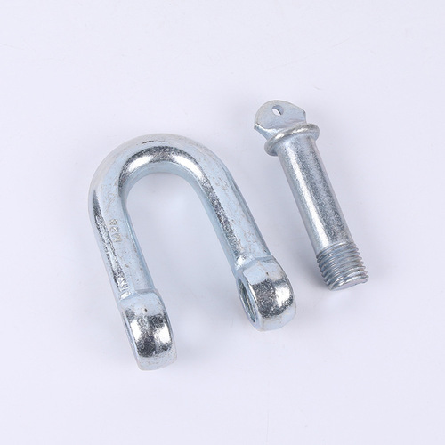 D-type zinc-coated Japanese D-shaped clevis, marine link U-shaped, horse arch type lifting hoisting clevis