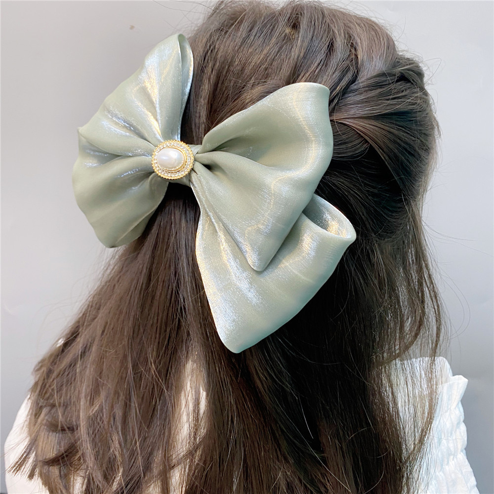 Trendy Fabric Large Double-layer Bow Hairpin display picture 1