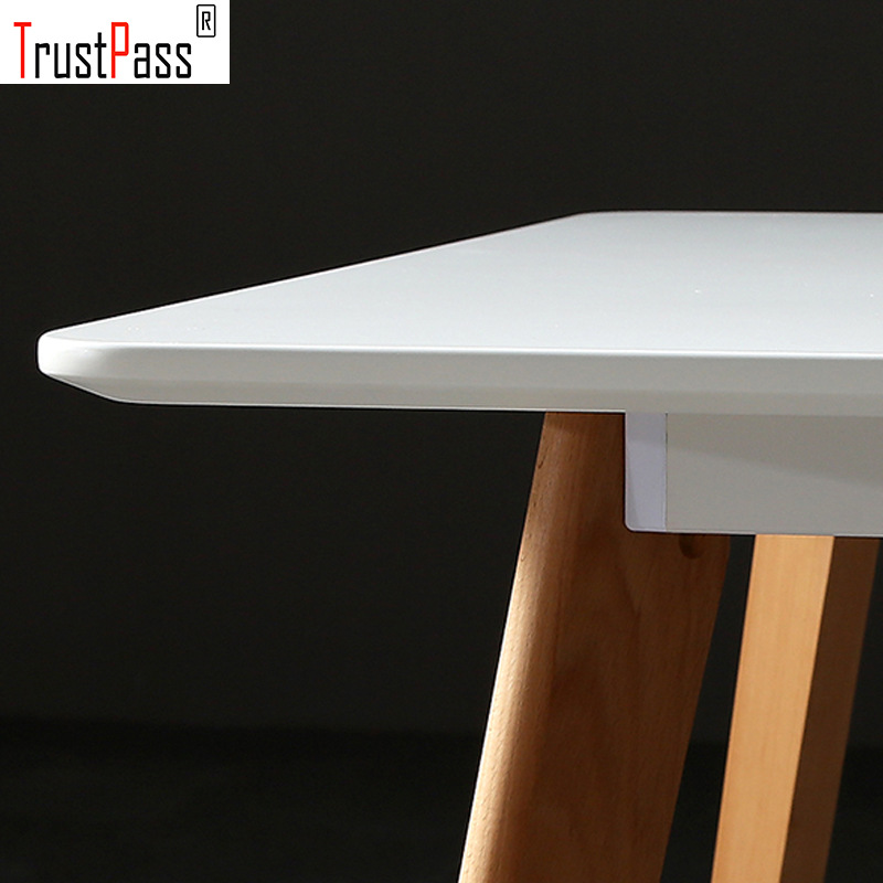 北歐實木餐桌 小戶型家用長方形實木餐桌椅組合家具定制廠家供應