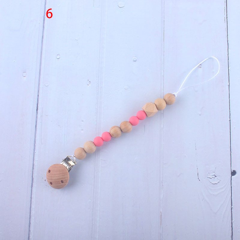 Nueva fábrica directa bebé Beech juguete mordedor bebé chupete de silicona pezón anti-gota cadena materna y infantil suministros