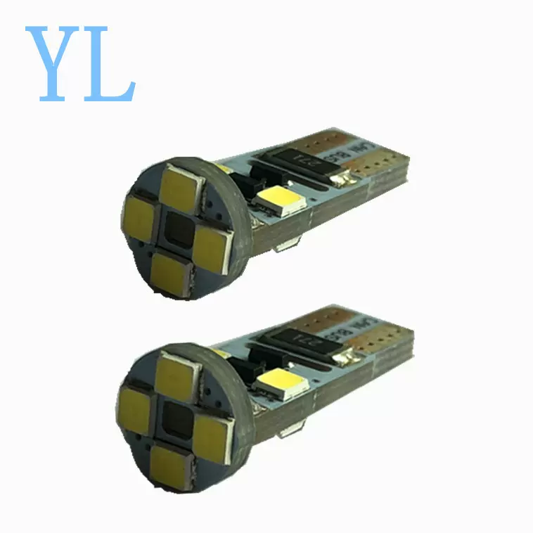 跨境新款 汽车led车灯 T10 8SMD 2835LED仪表灯 led解码灯 示宽灯