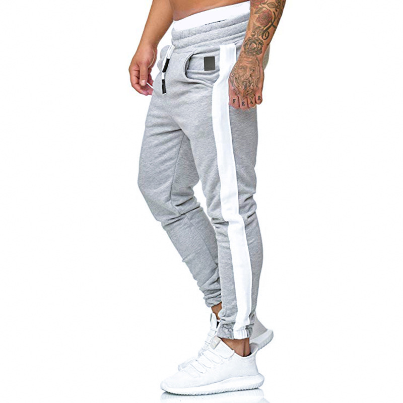 New Men's Sports Casual Trousers Fashion Solid Color Pants Sports Trousers Bottoms Drawstring_voghion.com