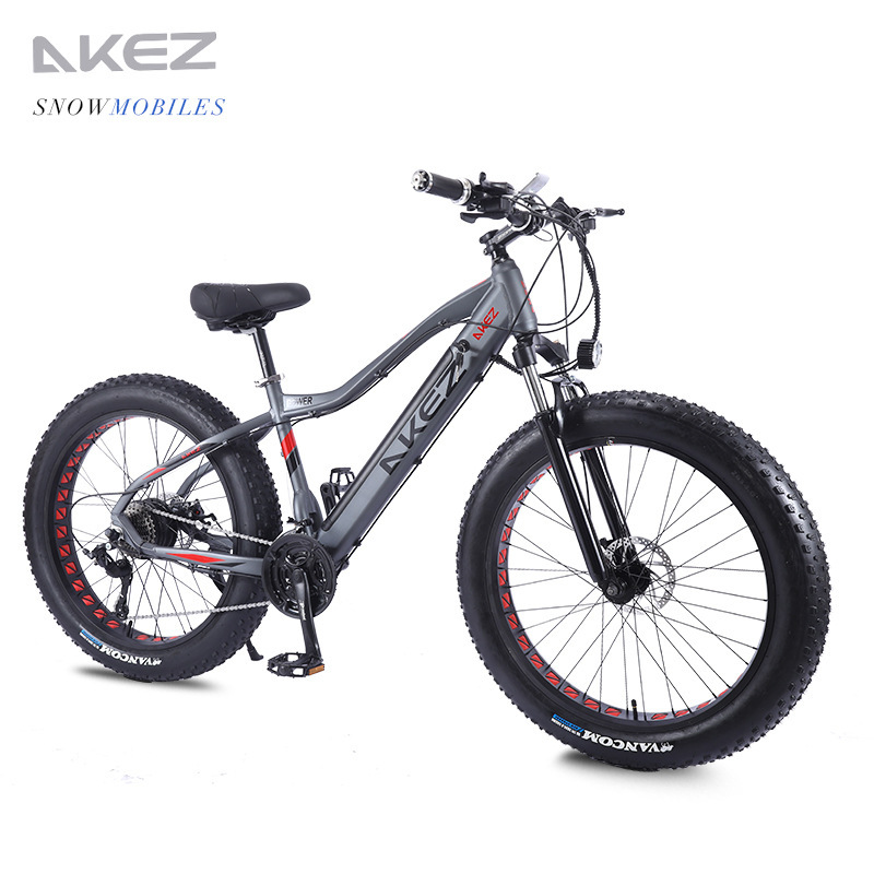 Source Factory 26inch Aluminum Alloy Bicycle Adult Booster Mountain Bike Thick Wheel Snow Bike
