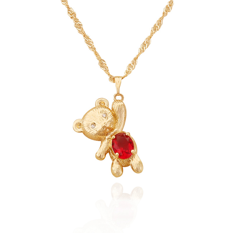 Fashion Multicolor Bear Necklace display picture 8