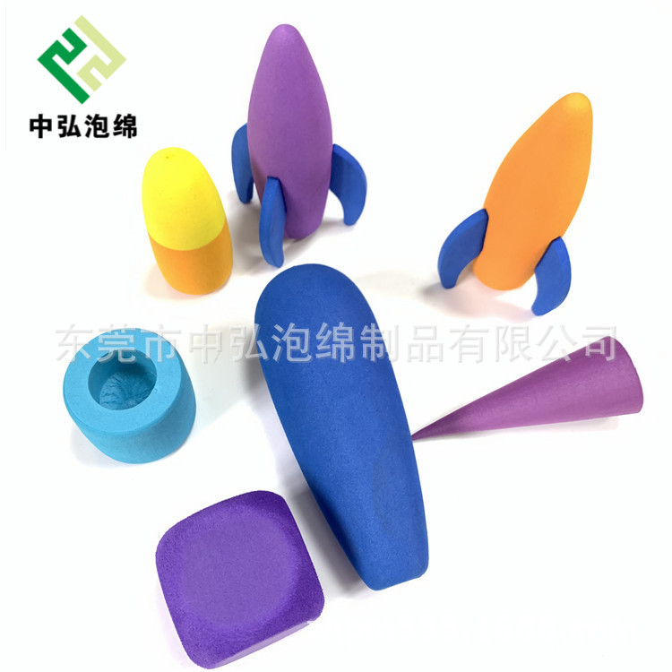 东莞厂家供应 各种异型EVA研磨水上漂浮玩具 三色复合EVA成型