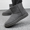 A pedal Plush keep warm Cotton-padded shoes 2020 winter man outdoors Snow boots Cotton boots Northeast Gaobang leisure time Men's Shoes