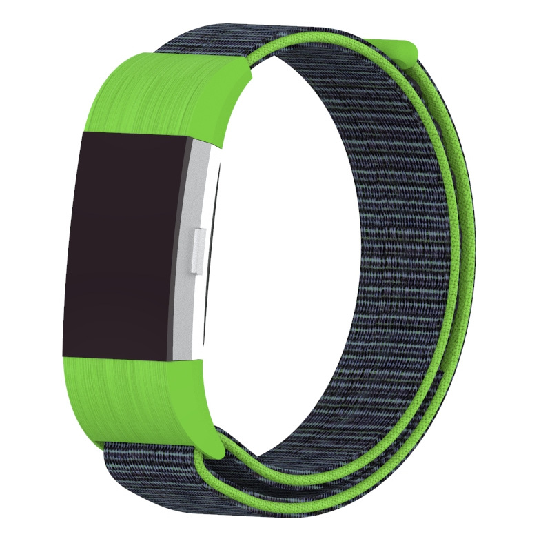 fitbit charge2尼龙回环表带 智能手环/手表腕带 魔术贴/塑胶头粒